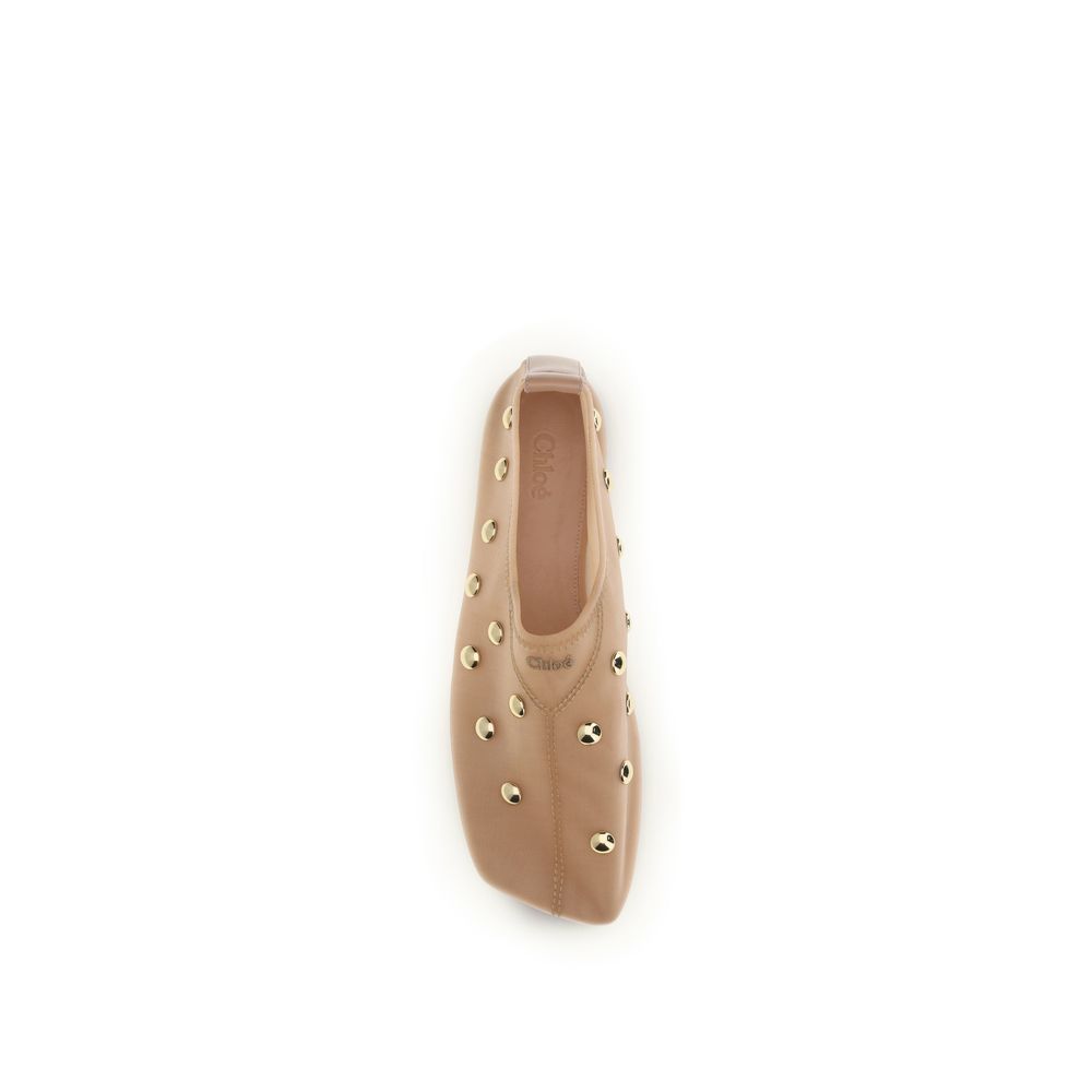 Multicolor Polyamide Ballet Flats