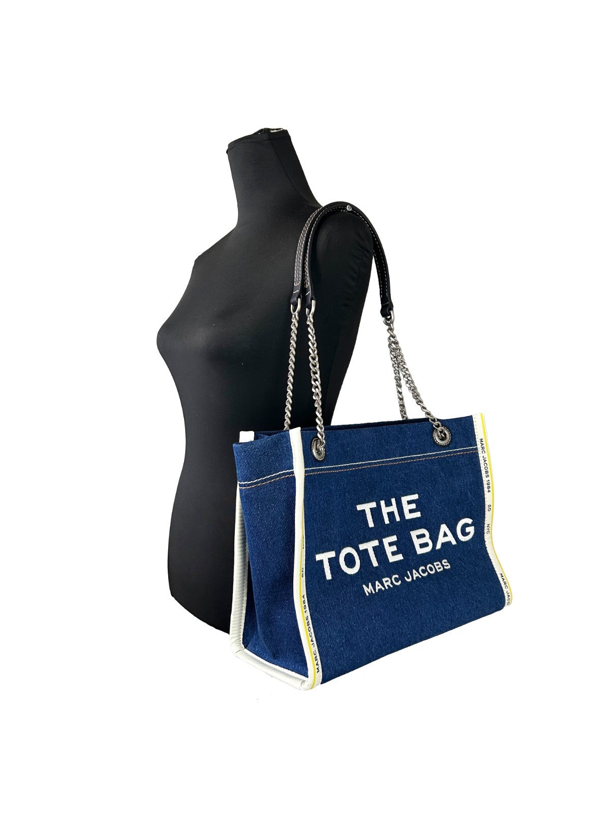 Marc Jacobs Denim Chain Medium The Tote Bag