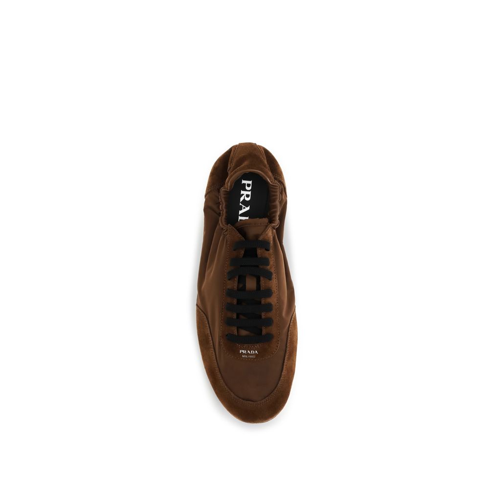 Brown Calf Leather Bos Taurus Athletic Sneakers