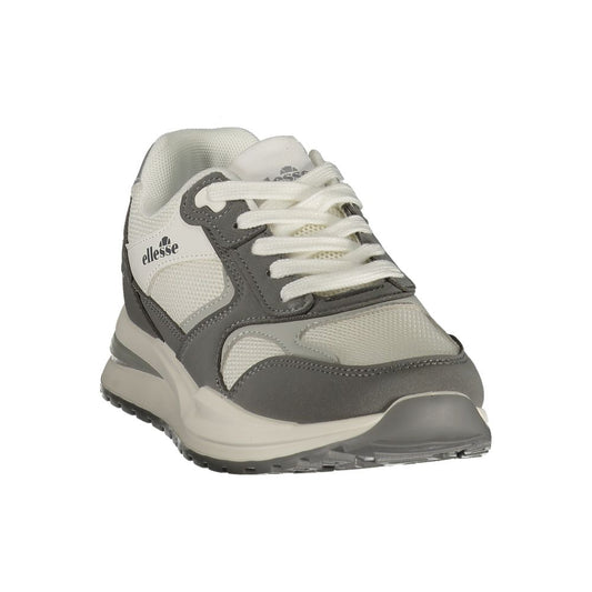 White Polyurethane Women's Sneaker