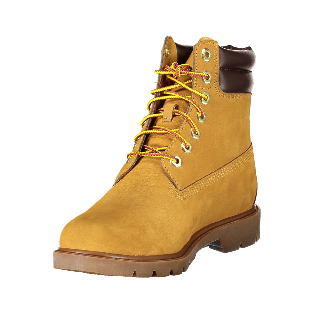 Yellow Durable Leather Waterproof Boots