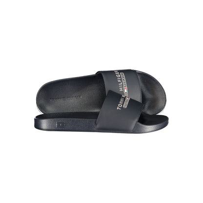 Blue Polyurethane Men Slipper