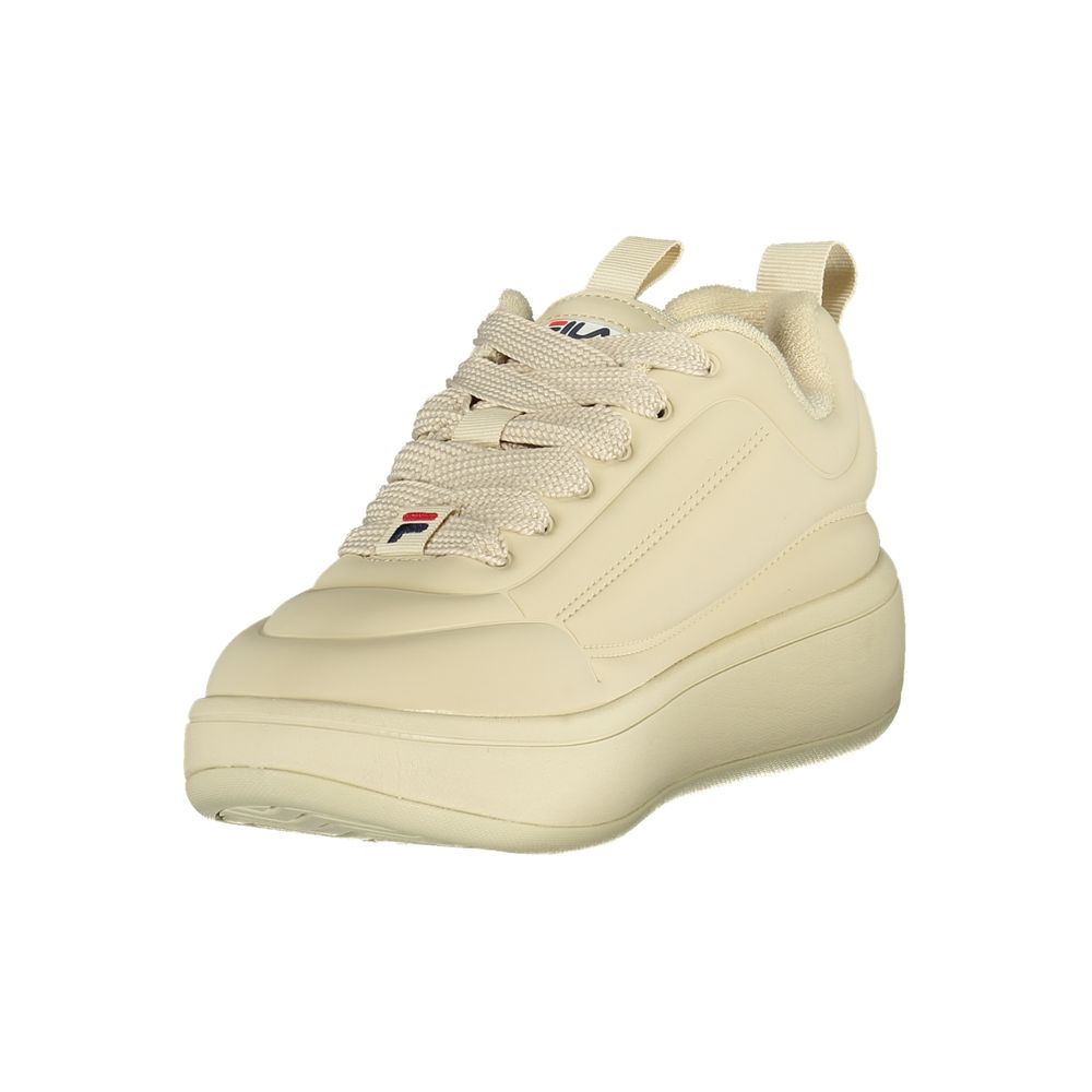 Beige Polyester Women Sneaker