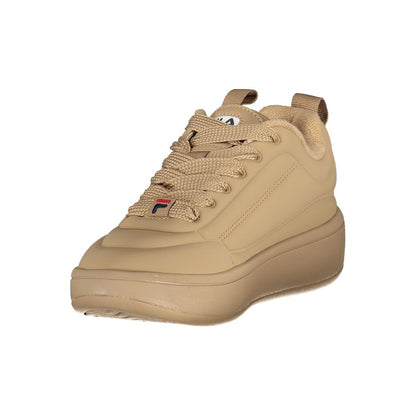Marrone Polyurethane Women Sneaker
