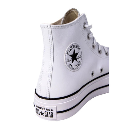 White Polyethylene Platform Sneakers