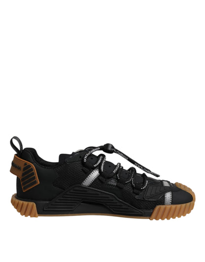 Black Logo Lace Up Low Top NS1 Sneakers Shoes
