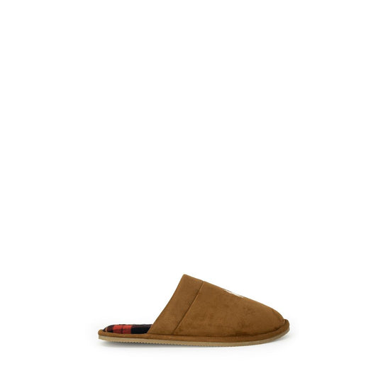 Beige Leather Slippers