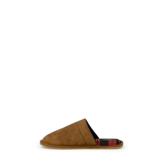 Beige Leather Slippers
