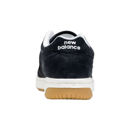 Black And White Leather Athletic Sneakers