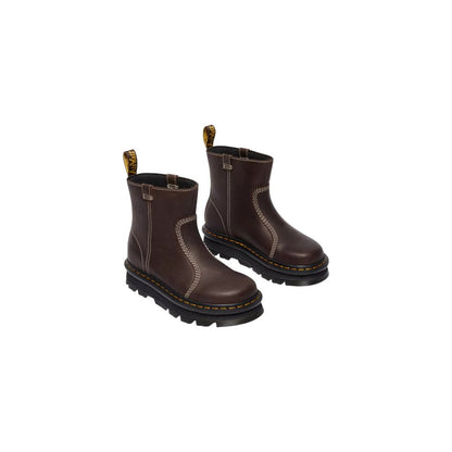 Brown Leather Ankle Boots