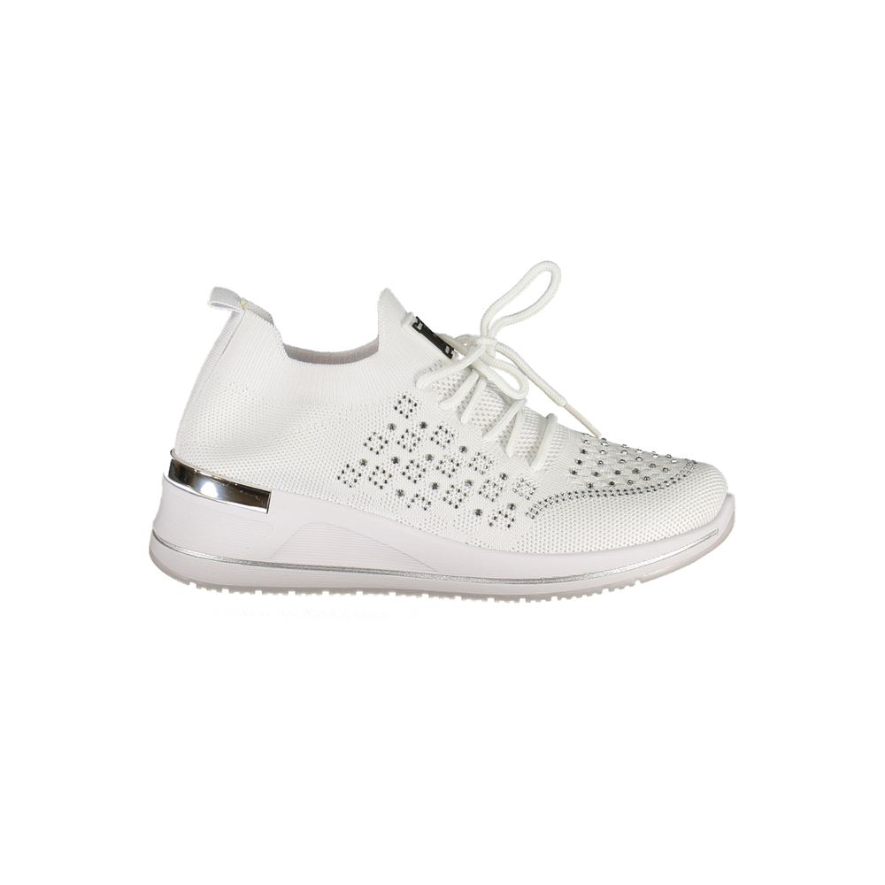 Bianco Polyester Women Sneaker