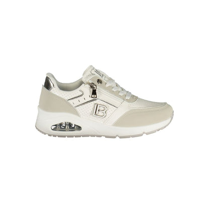 Bianco Poliestere Women Sneaker