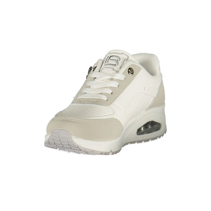 Bianco Poliestere Women Sneaker