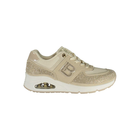 Beige Polyurethane Women Sneaker