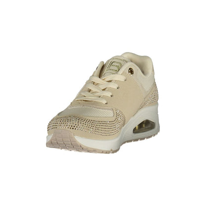 Beige Polyurethane Women Sneaker