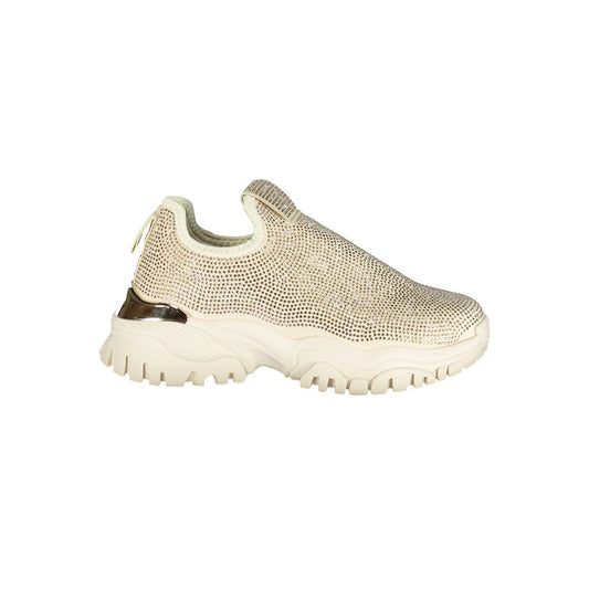 Beige Polyurethane Women Sneaker