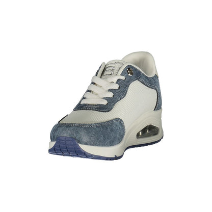 Blue Polyester Women Sneaker
