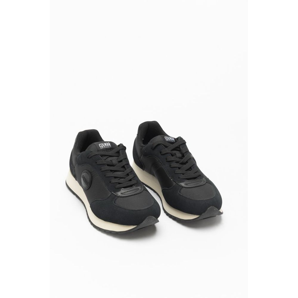 Red Nylon Athletic Sneakers