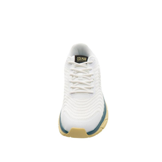 Bicolor Polyester Athletic Sneakers