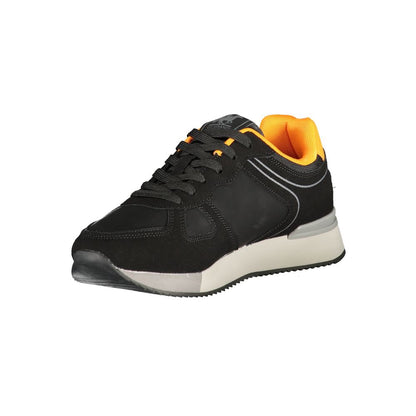 Black Leather Men Sneaker