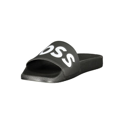 Nero Polyurethane Men Ciabatta