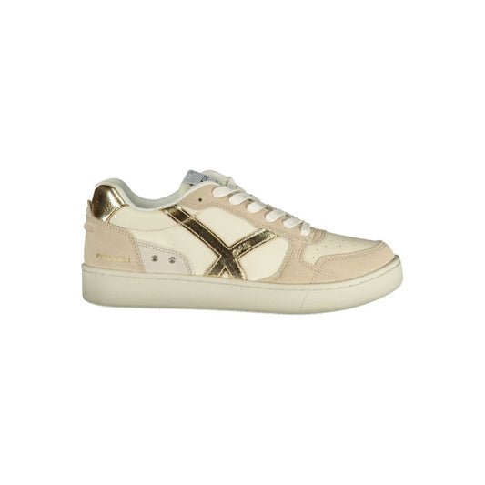 Beige Polyester Women Sneaker