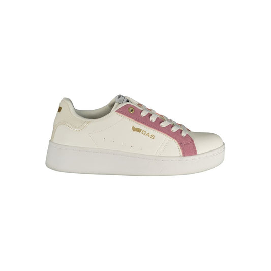 White Polyurethane Women's Sneaker