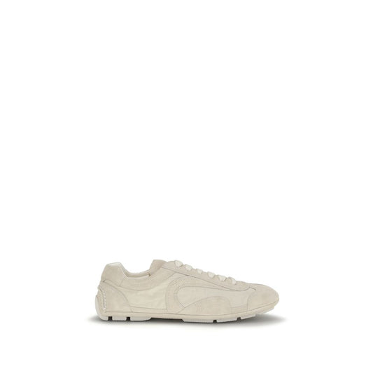 Beige Calf Leather Bos Taurus Sneakers