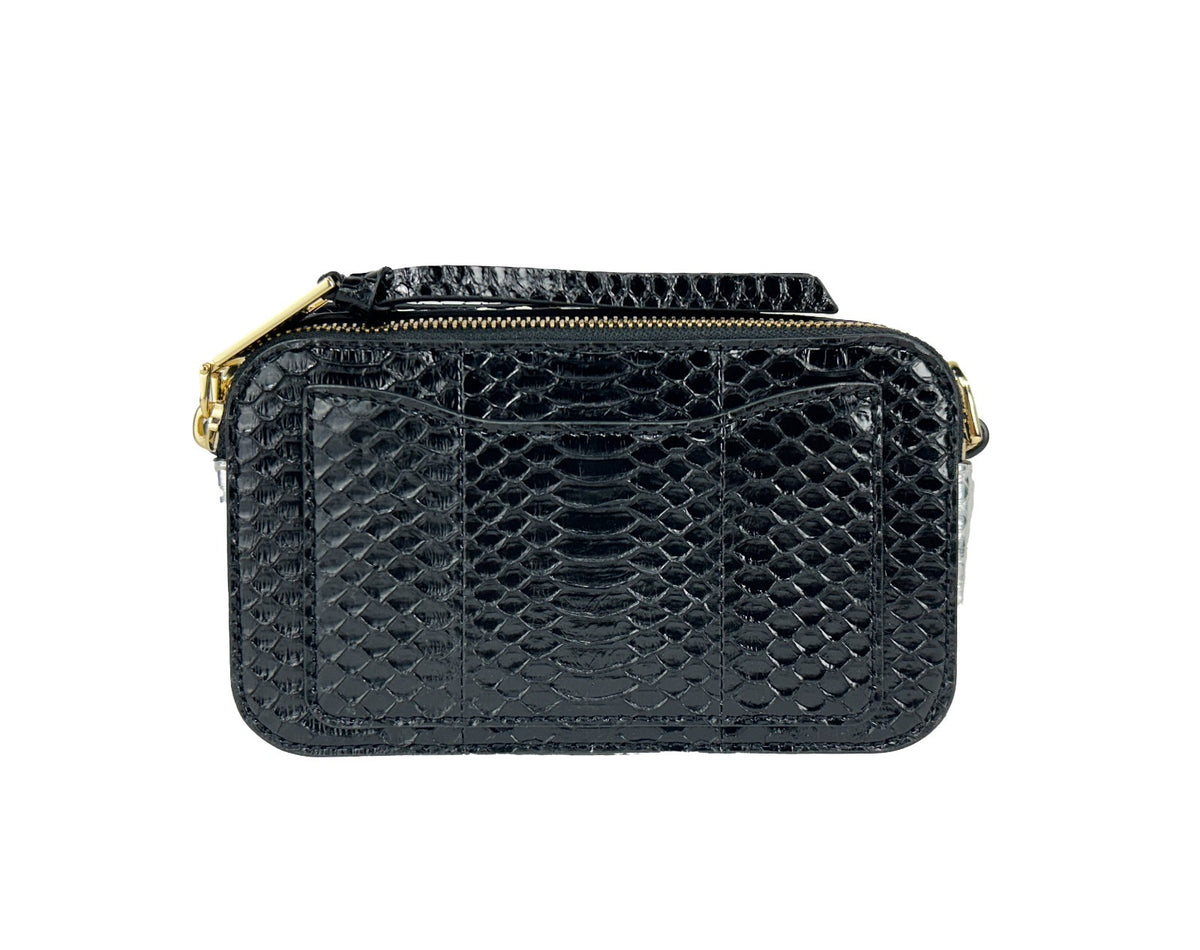 Marc Jacobs The Snapshot Snake Skin Crossbody Bag