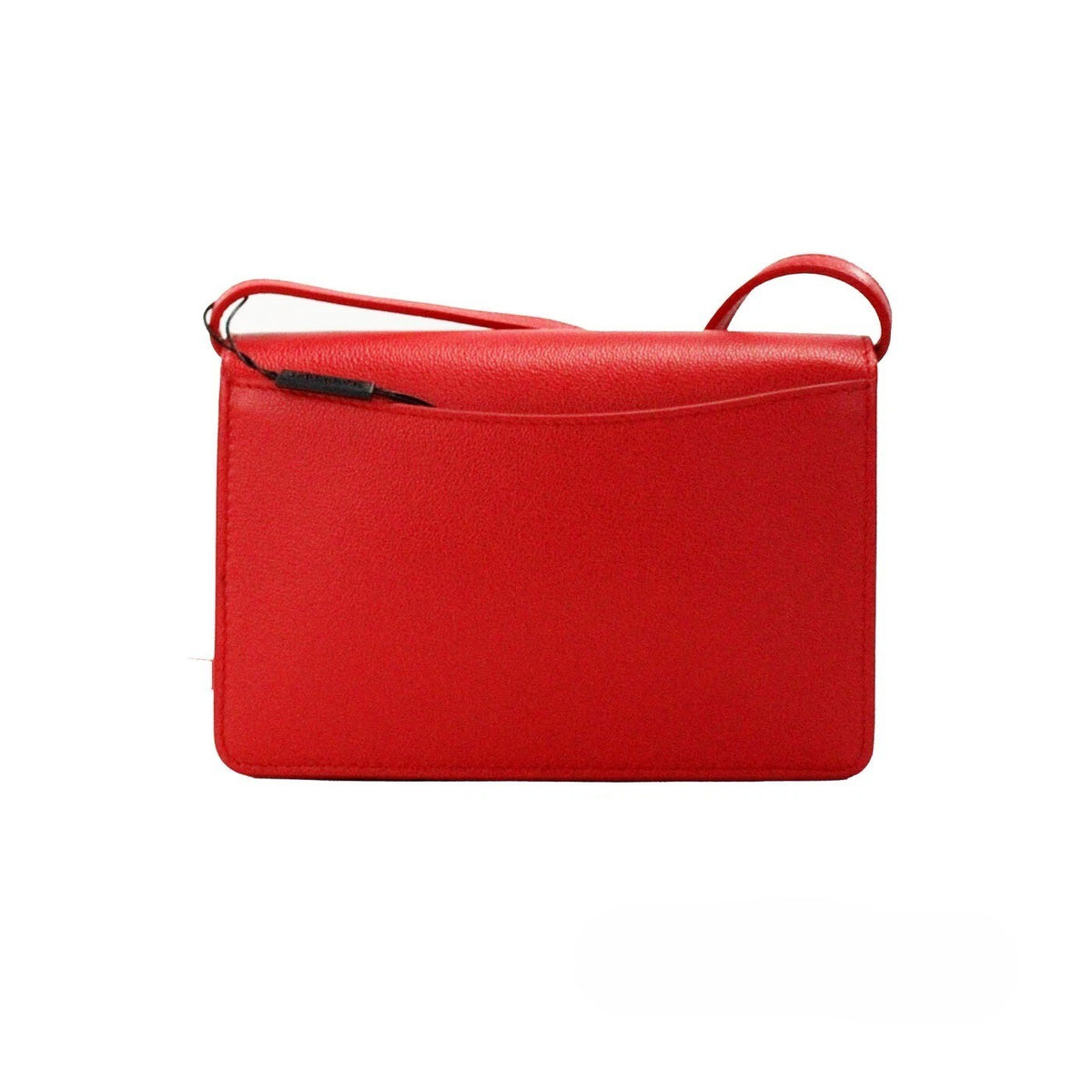 Burberry Hampshire Small Red Embossed Logo Smooth Leather Crossbody Bag