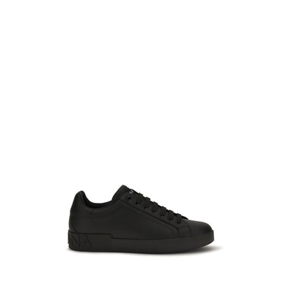 Black Calf Leather Bos Taurus Low Top Sneakers
