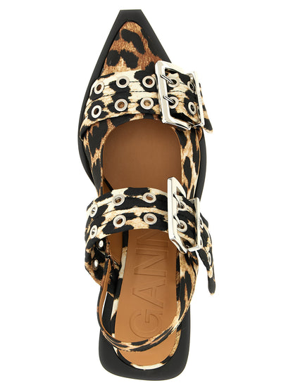 Multicolor Polyester Ballet Flats