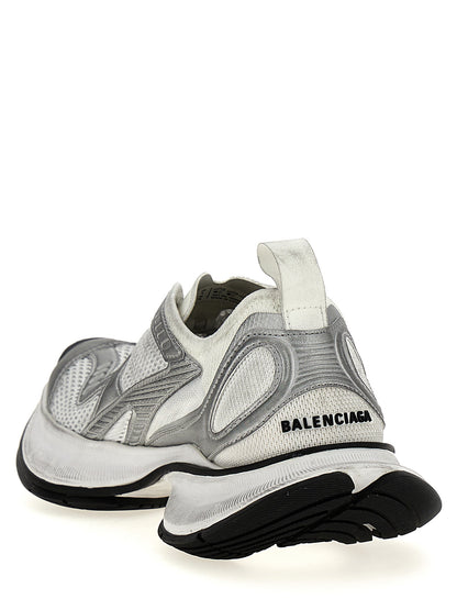 Gray Polyester Athletic Sneakers