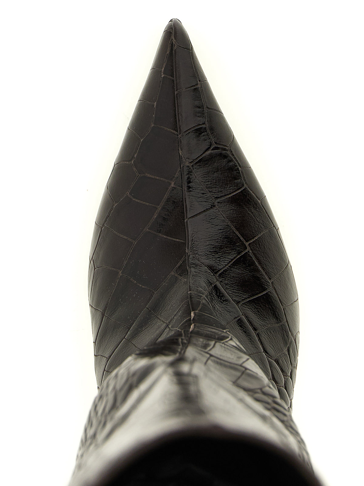 Brown Bovine Leather Over The Knee