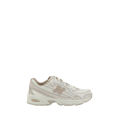 White Nylon Athletic Sneakers