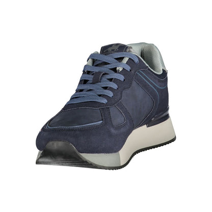 Blue Polyurethane Men's Sneaker