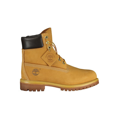 Yellow Premium Leather Waterproof Boots.