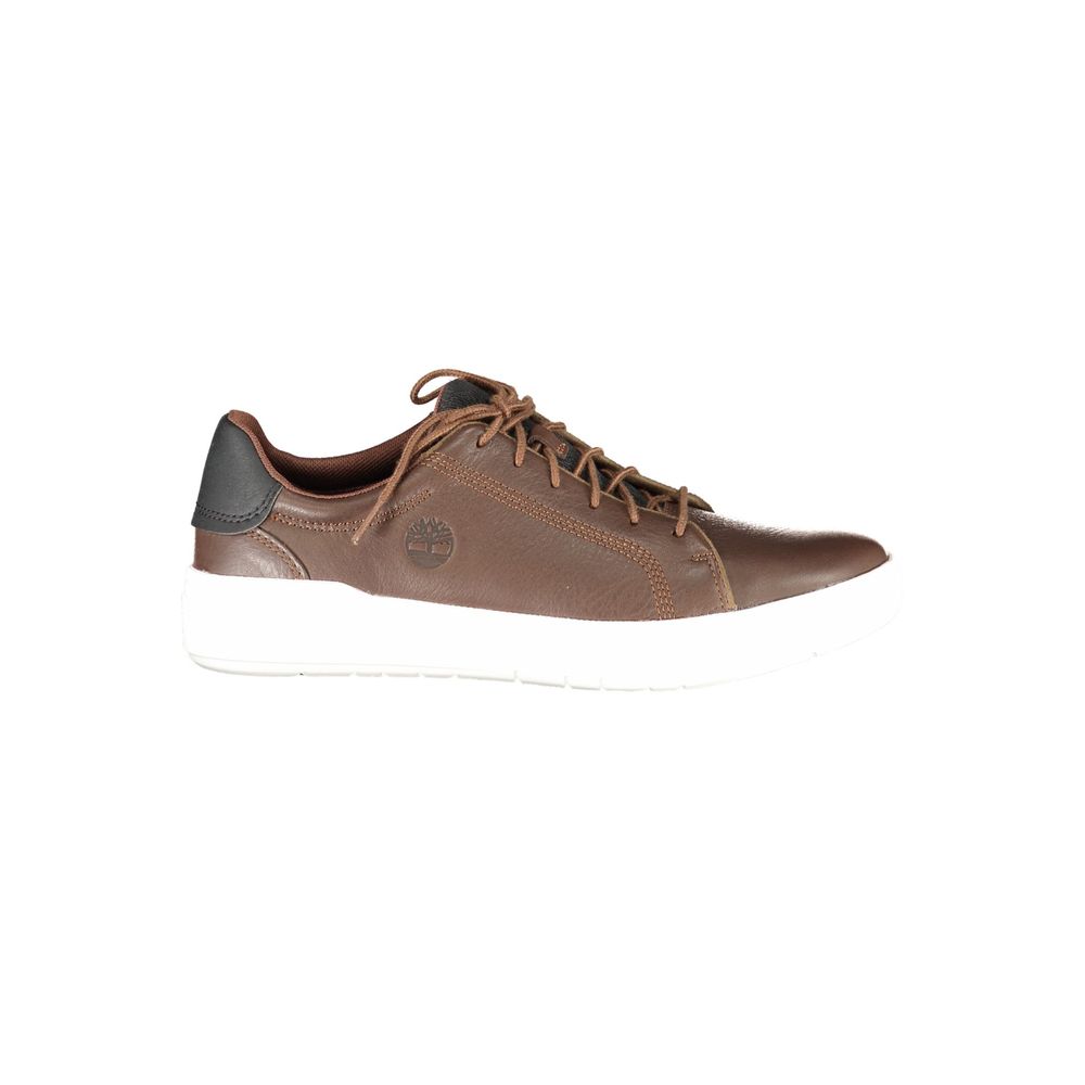 Marrone Leather Men Sneaker