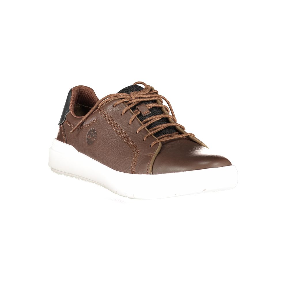 Marrone Leather Men Sneaker