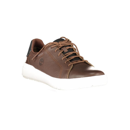 Marrone Leather Men Sneaker