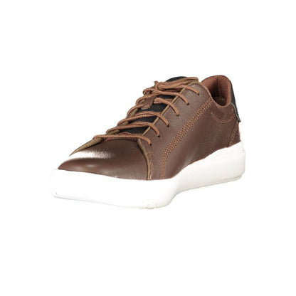 Marrone Leather Men Sneaker