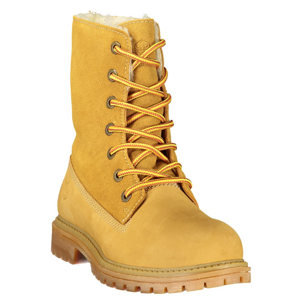 Yellow Leather Women's Boot