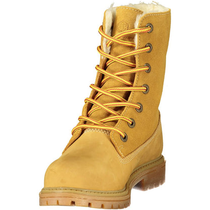 Yellow Leather Women's Boot