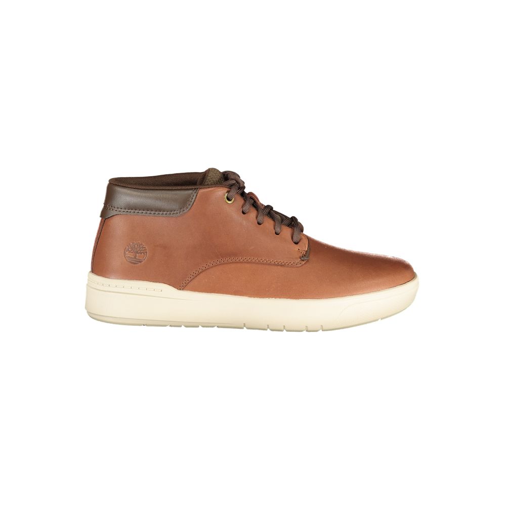 Brown Leather Men's Sneaker