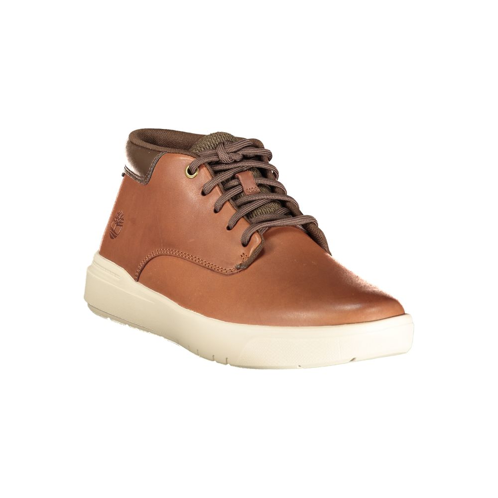 Brown Leather Men's Sneaker