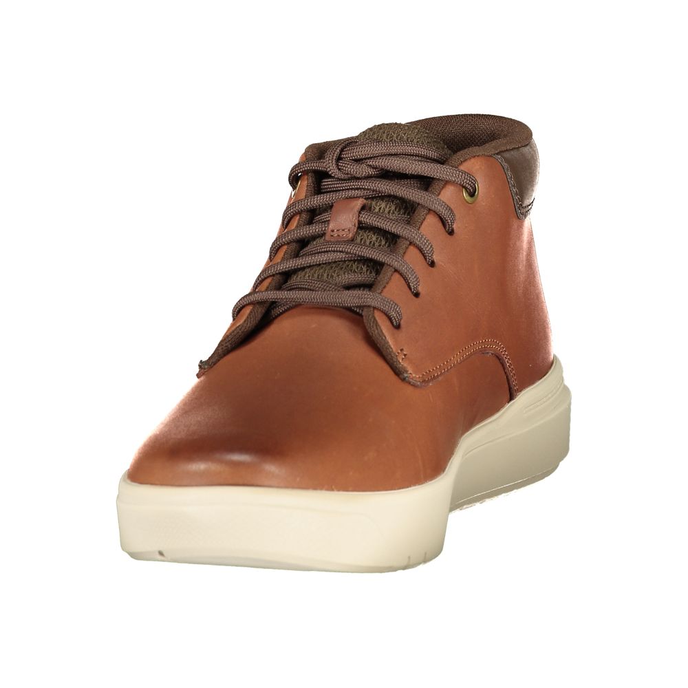 Brown Leather Men's Sneaker
