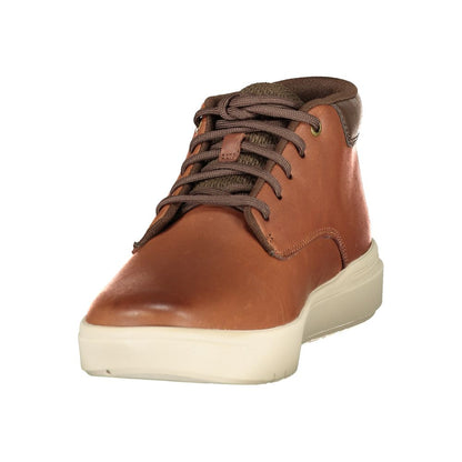 Brown Leather Men's Sneaker