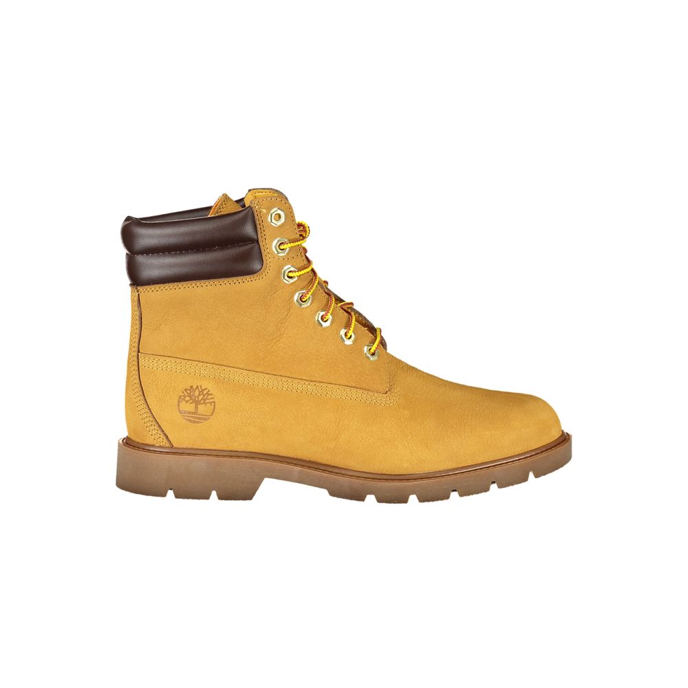 Yellow Durable Leather Waterproof Boots