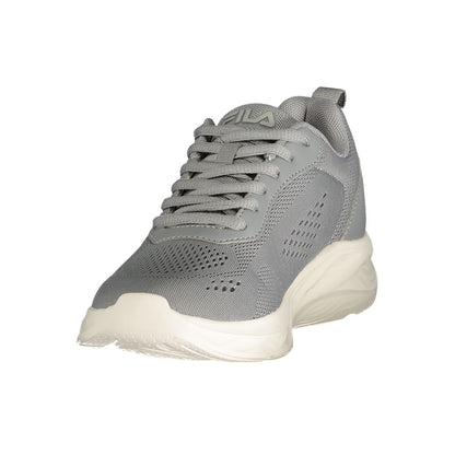 Gray Polyester Women's Sneaker