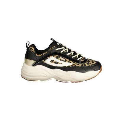 Black Polyester Women's Sneaker